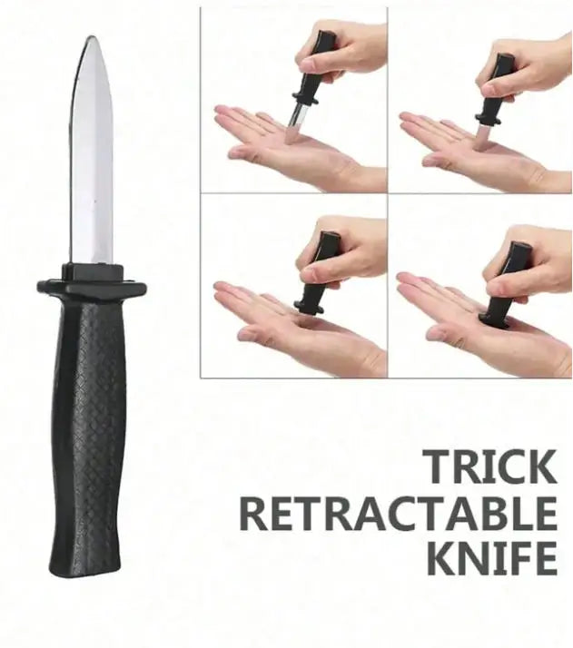 Retractable Prop Knife — Magic Trick Prank Toy