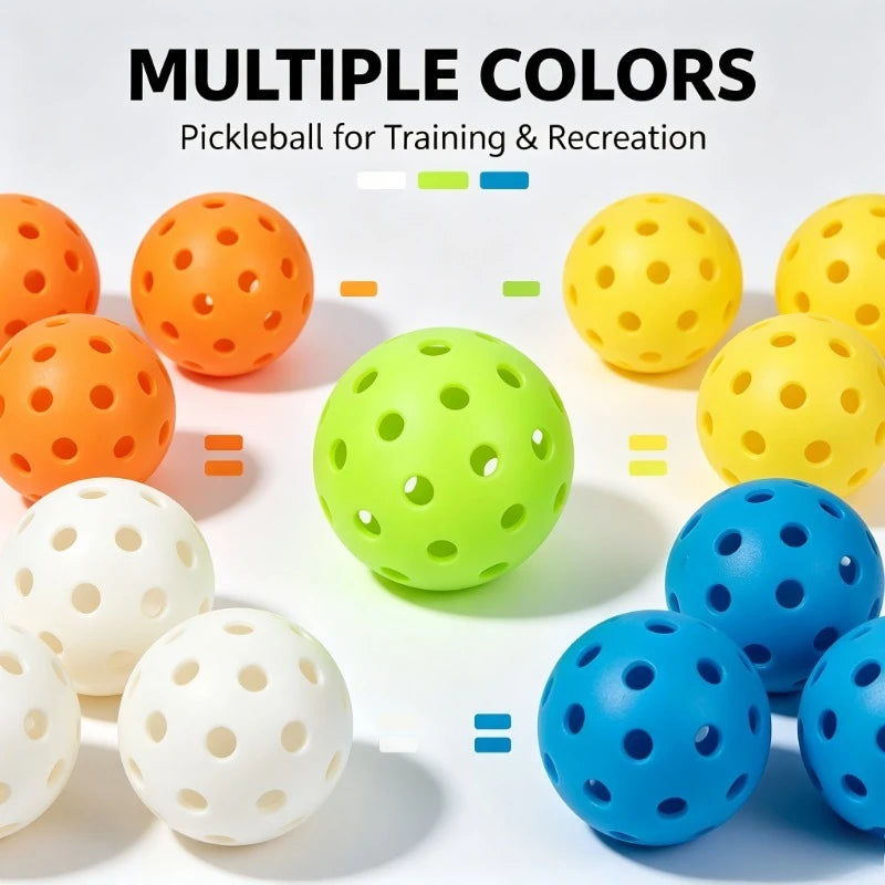 Outdoor Pickleballs — 74mm, 40-Hole