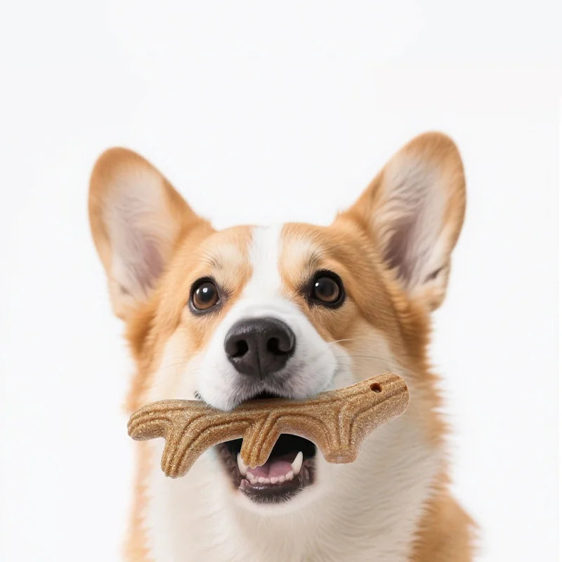 Dog Teeth Grinding Chew Toy — Antler Shape