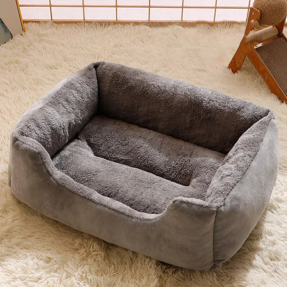 Plush Pet Bed for Cats & Small Dogs