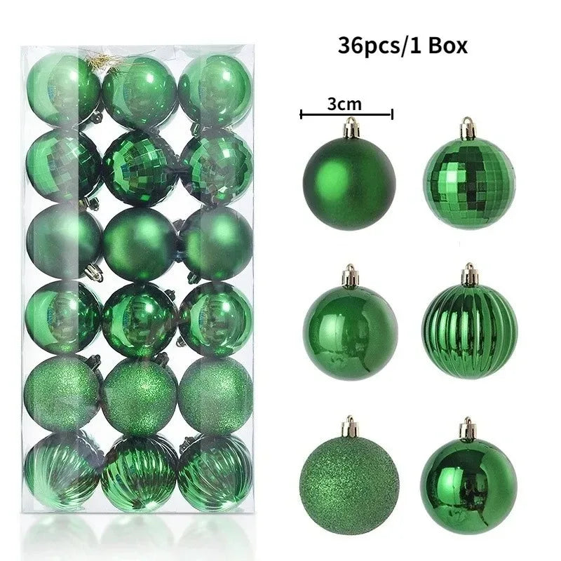Christmas Ball Ornaments — 3cm