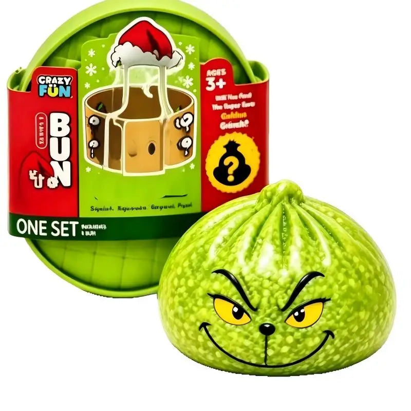 Glitter Green Dumpling Squishy Toy — 8.5cm