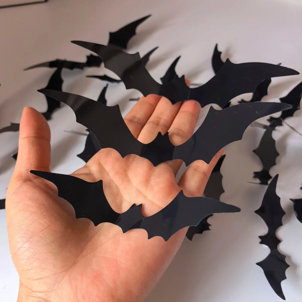 3D Bat LED Wall Sticker Decor