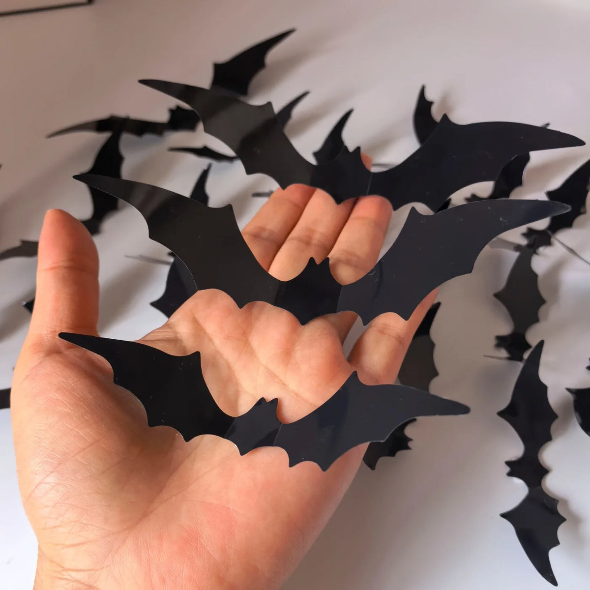 3D Bat LED Wall Sticker Decor