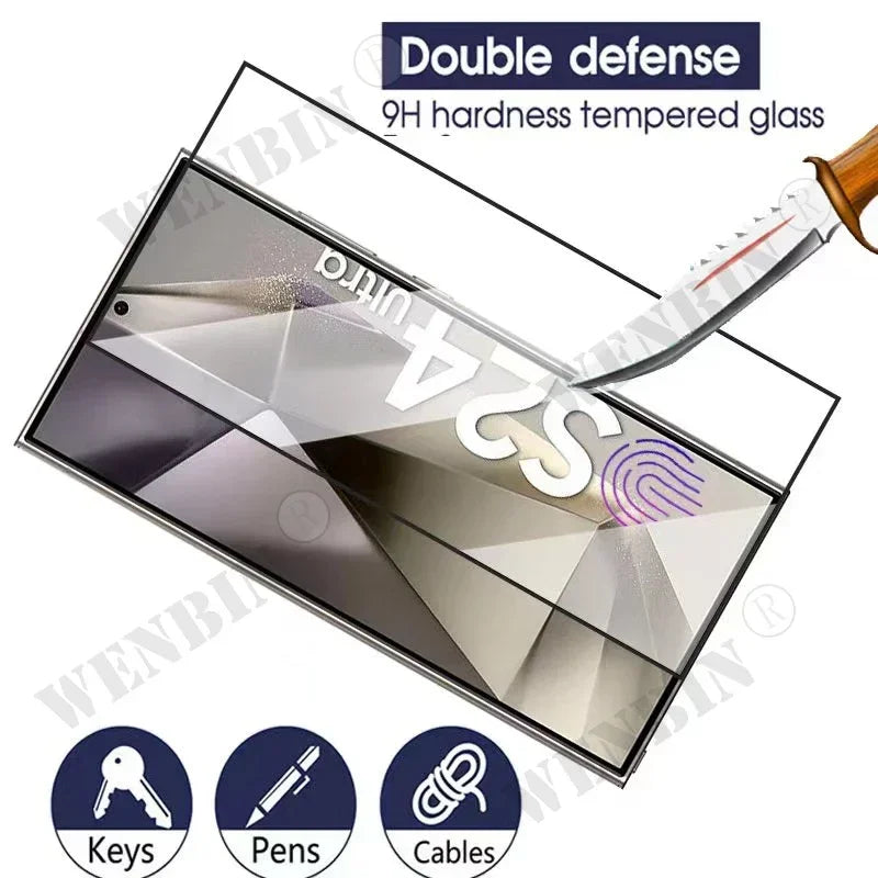 Samsung Galaxy Tempered Glass Screen Protector — 3 Pack