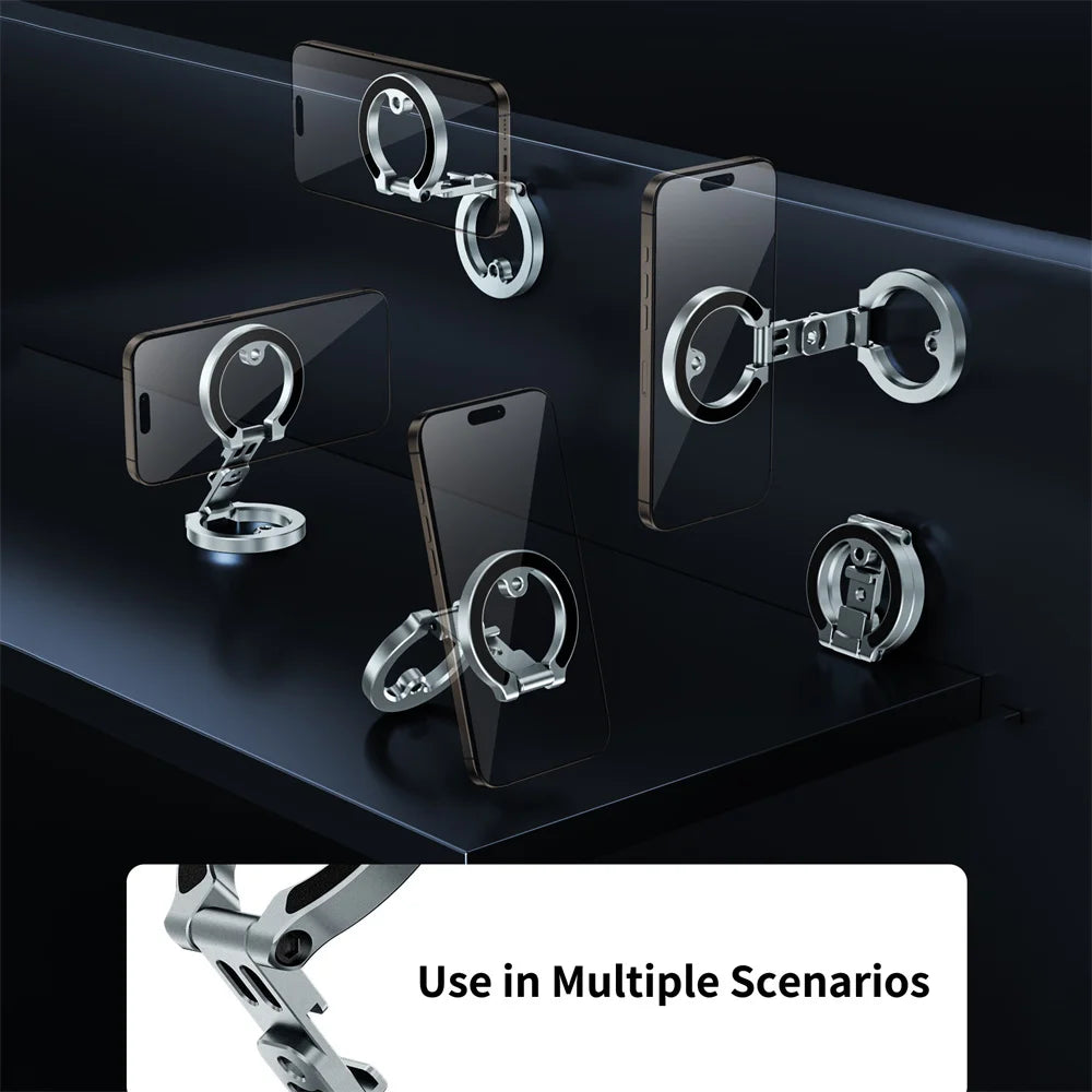 Dual-Sided Magnetic Phone Holder with Cold Shoe Mount