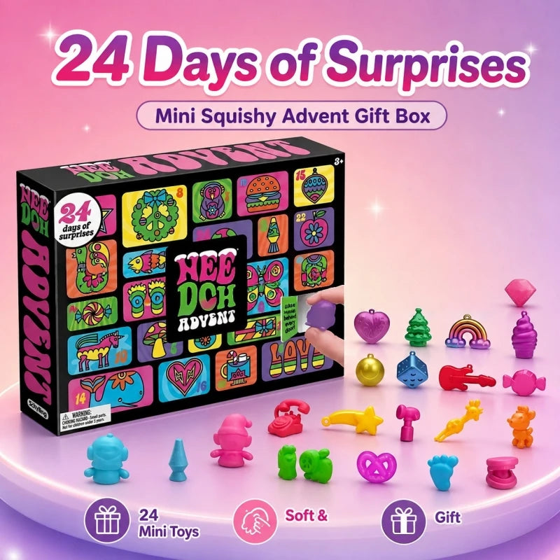 24-Day Advent Calendar — Pop-Up Squishy Surprises