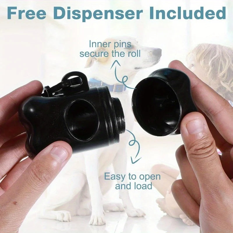 Dog Poop Bags + Dispenser — 150 Count