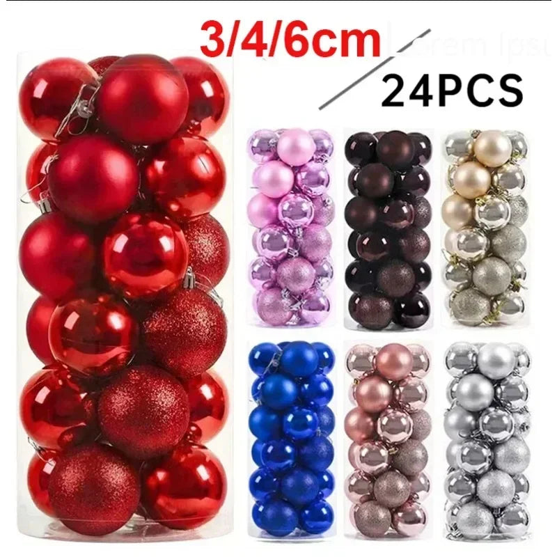 Christmas Ball Ornaments — 3/4/6cm