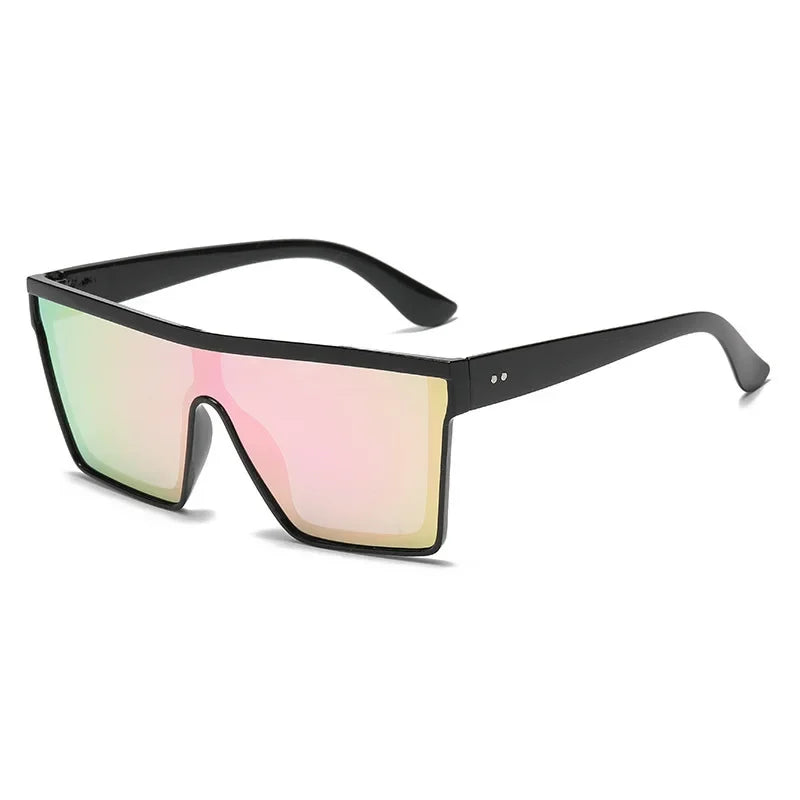 Retro Oversized Square Sunglasses — UV400 Protection
