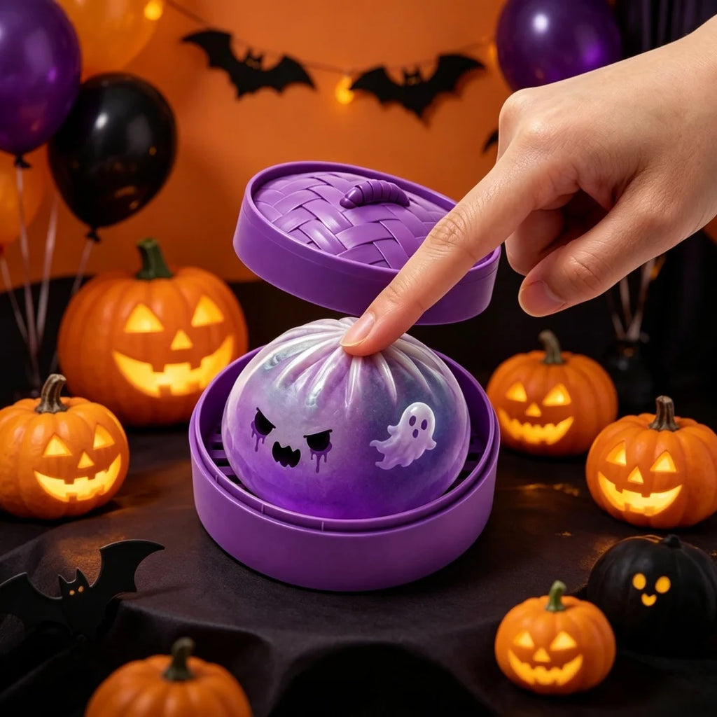 Halloween Ghost Dumpling Squeeze Toy