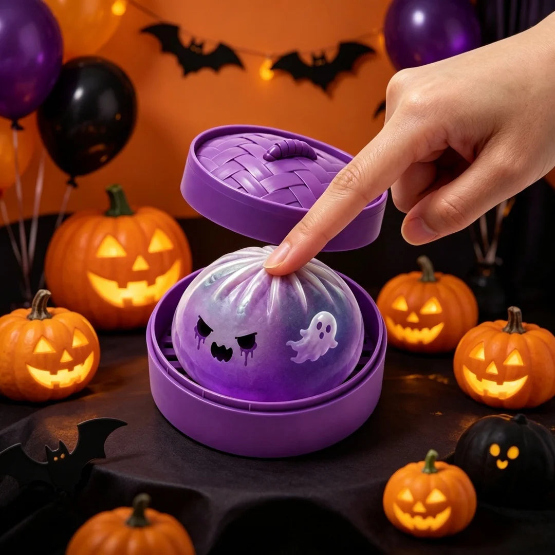 Halloween Ghost Dumpling Squeeze Toy