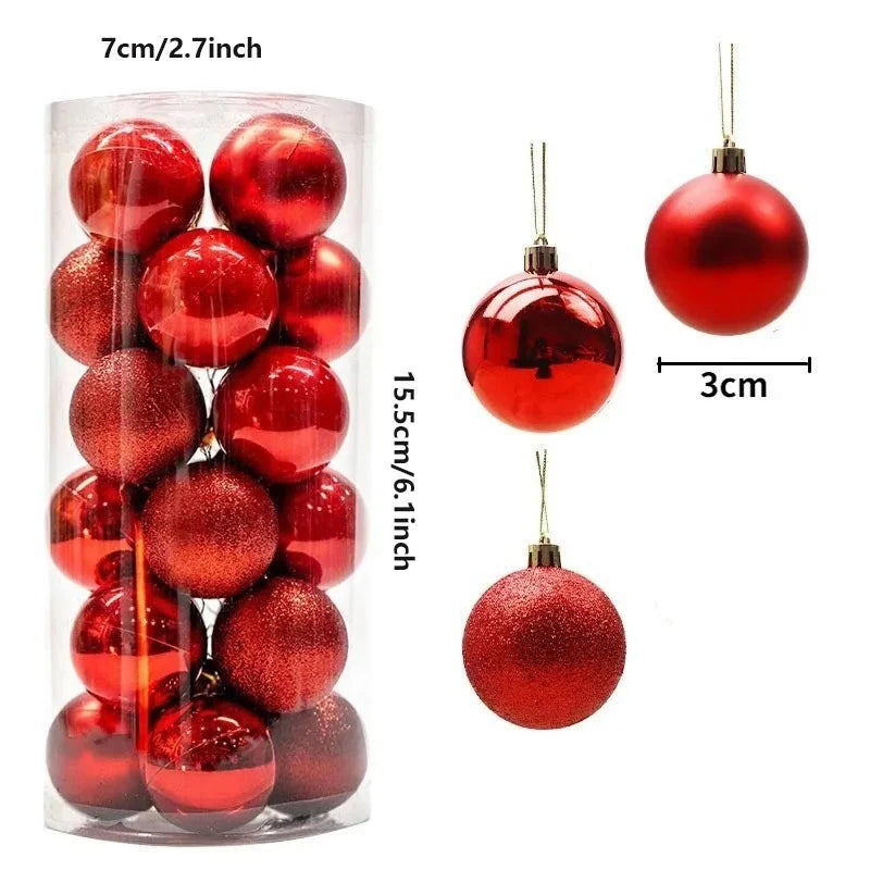 Christmas Ball Ornaments — 3cm
