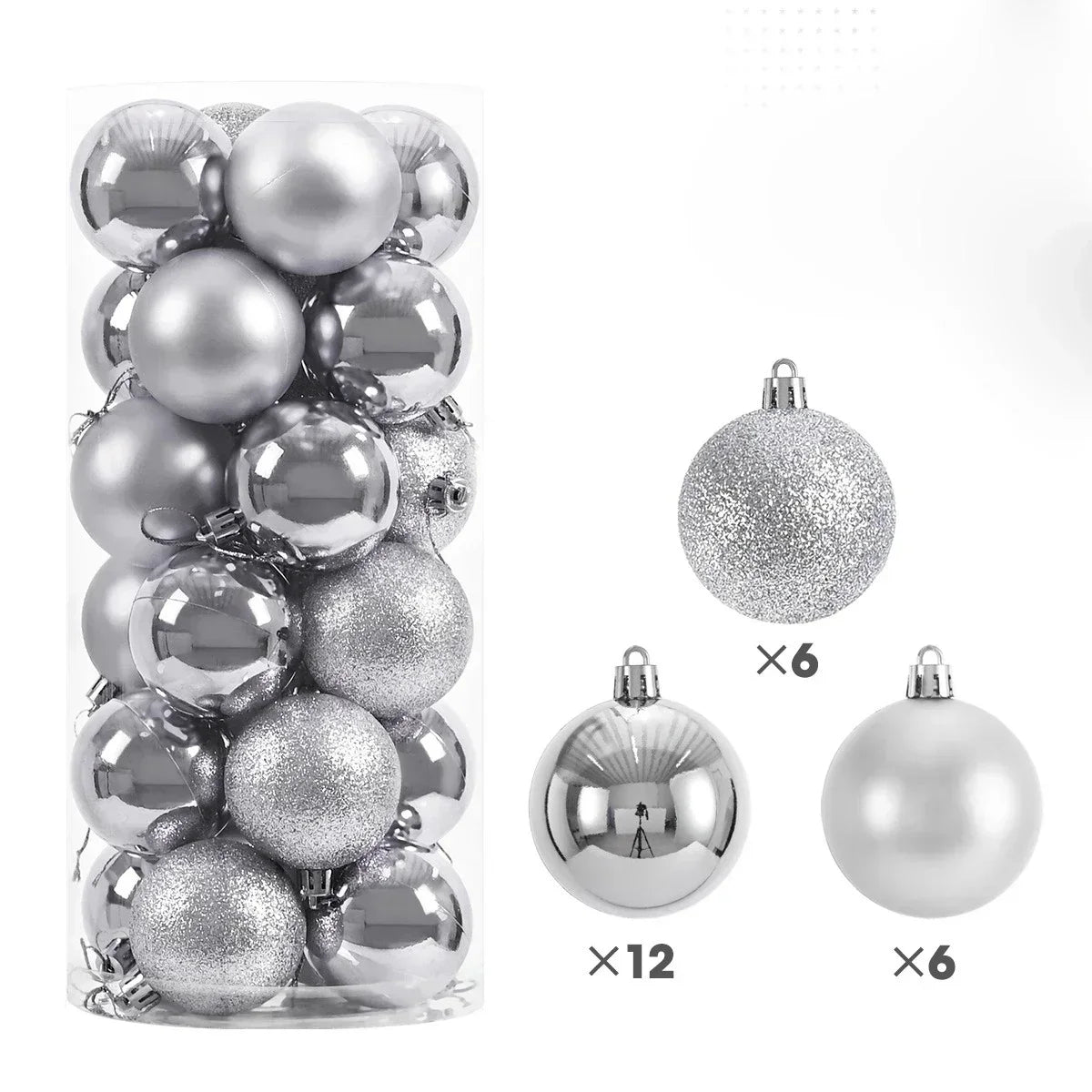 Christmas Ball Ornaments — 3/4/6cm