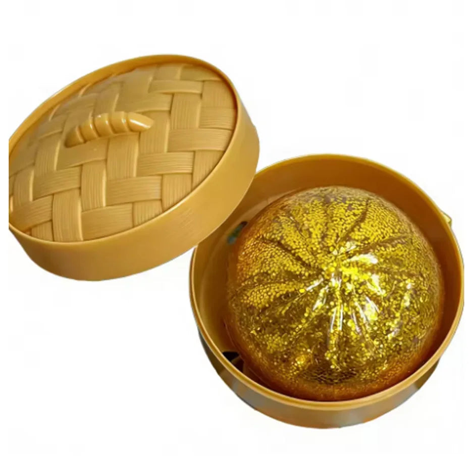 Glitter Dumpling Squishy Toy — Steam Bun Style