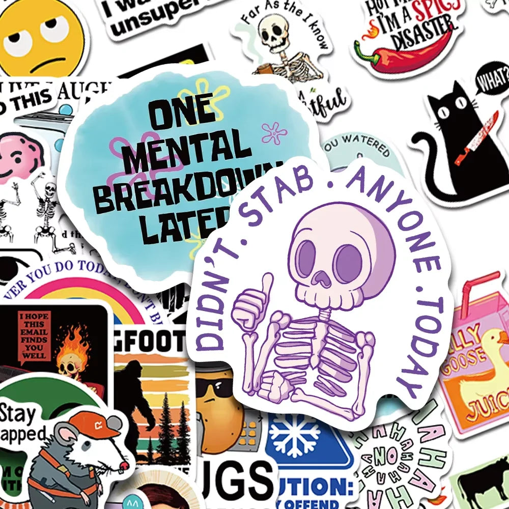 Snarky Meme Sticker Pack — 100 Pieces