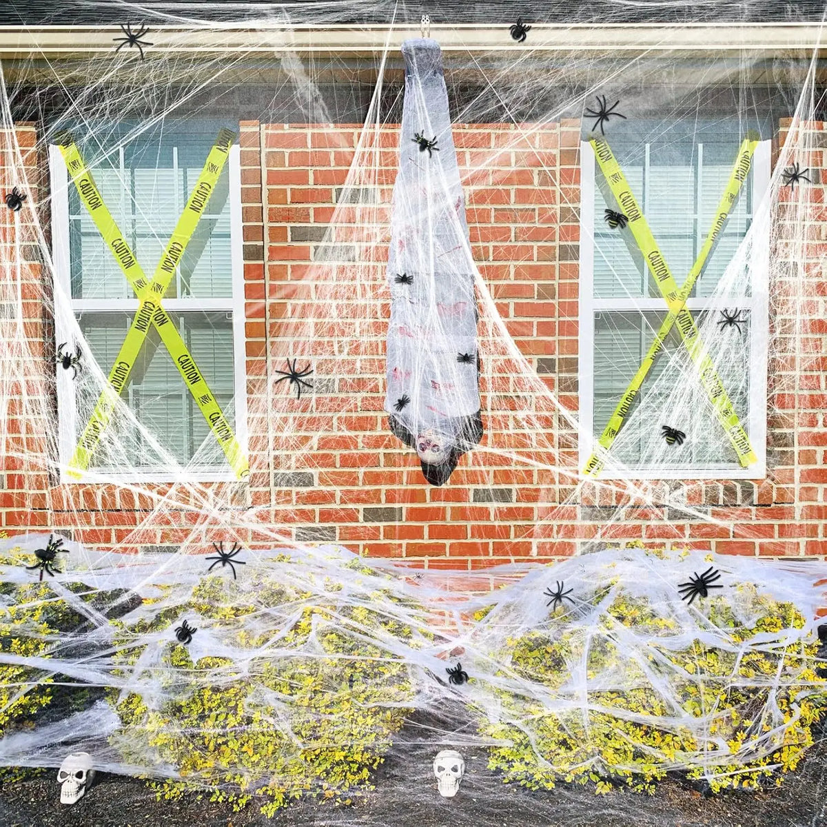 Stretch Cobweb Halloween Decoration — 200 sqft