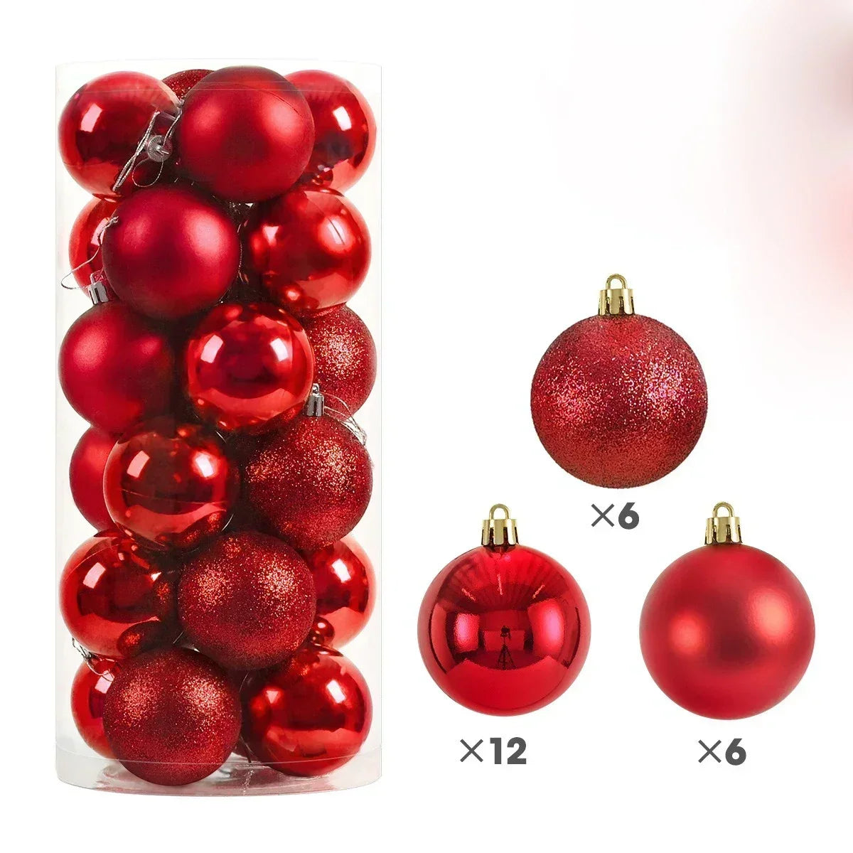 Christmas Ball Ornaments — 3/4/6cm